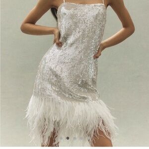 White Sequin Mini Skirt for Cocktail Nights